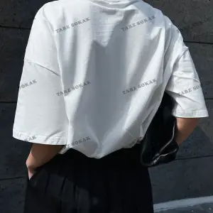 Energy Baskılı Oversize Kalıp Unisex T-shirt