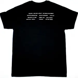 ENFORCER DEATH BY FIRE NEW BLACK T SHIRT ÖN VE ARAKA BASKILI