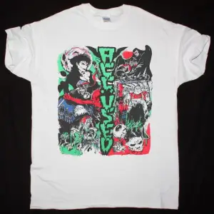 ENUFF ZNUFF ENUFF ZNUFF89 NEW BLACK T-SHIRT ÖN VE ARAKA BASKILI