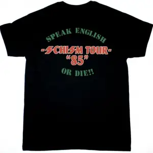 ERASURE IT DOESN’T HAVE TO BE NEW WHITE T SHIRT ÖN VE ARAKA BASKILI