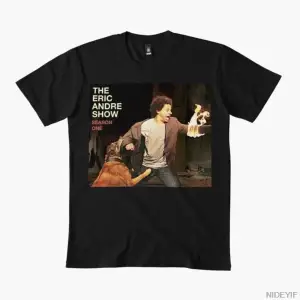 Eric Andre Show Erkek Kadın Tişörtü %100 Pamuklu Tişörtler Kısa Kollu Üstler 1226-3