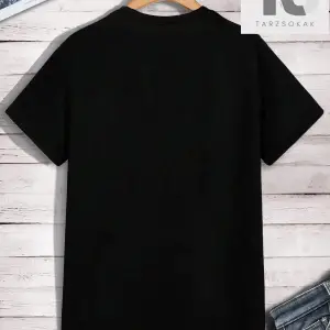 Erkek Aşk Kalp Baskılı Yuvarlak Yaka Kısa Kollu Tişört