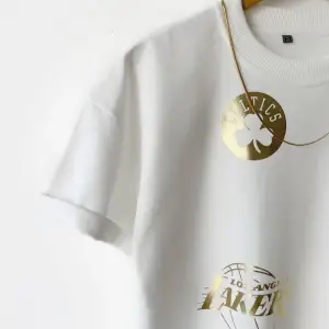 Erkek Beyaz Basketbol Tasarım Baskılı Oversize Bisiklet Yaka T-shirt