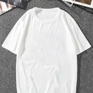 Erkek Beyaz Japon Balığı Sırt Baskılı Oversize Tişört