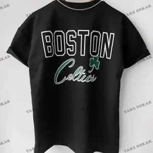 Erkek Celtic Baskılı Pamuklu Bisiklet Yaka Kısa Kollu Oversize