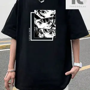 Erkek Çiçek Slogan Baskılı T-Shirt