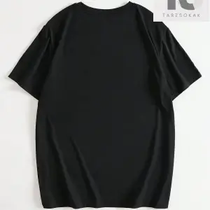 Erkek Çin Ejderhası ve Mektup Baskılı Kısa Kollu Tişört