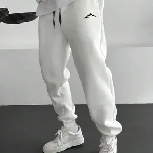 Erkek Dağ Desenli Büzgülü Bel Eşofman Altı