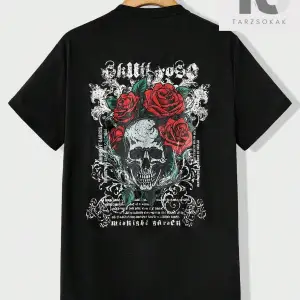 Erkek Günlük Göz Küresi ve Slogan Baskılı Tişört