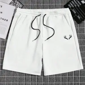 Erkek Günlük Seyahat Kısa Kollu Yuvarlak Yaka Tişört ve Şort Takımı