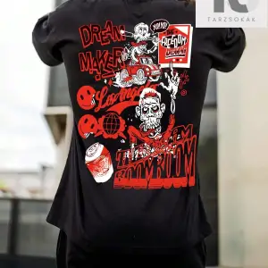 Erkek Harf Ve Yüz Baskılı Tişört