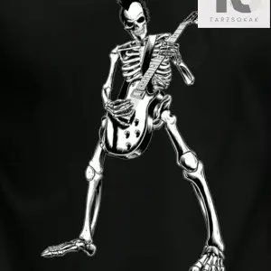 Erkek Kafatası ve Harf Desenli Baskılı Tişört