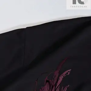 Erkek Kafatası ve Kanatlar Baskılı Tişört