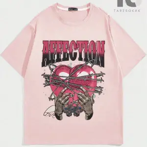 Erkek Kaktüs & Slogan Grafikli Tişört