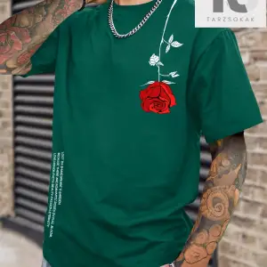 Erkek Karikatür Desenli Yuvarlak Yaka Kısa Kollu Tişört