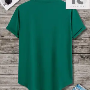 Erkek Karikatür Desenli Yuvarlak Yaka Kısa Kollu Tişört