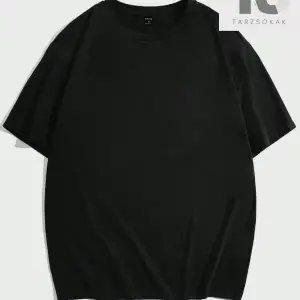 Erkek Karikatür & Slogan Grafikli Düşük Omuz Tişörtü