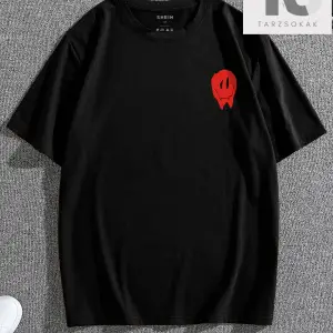 Erkek Karikatür Ve Slogan Grafikli Tişört