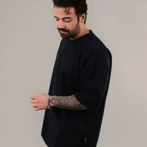 Erkek Kısa Kollu Penye Bisiklet Yaka Rahat Kalıp Reşme