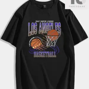 Erkek Mektup Grafikli Tişört