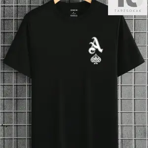 Erkek Mektup Grafikli Tişört