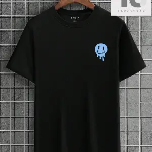 Erkek Mektup Grafikli Tişört