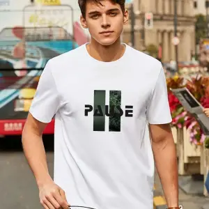 Erkek Örme Pause Basklı