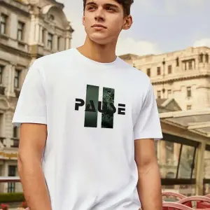 Erkek Örme Pause Basklı