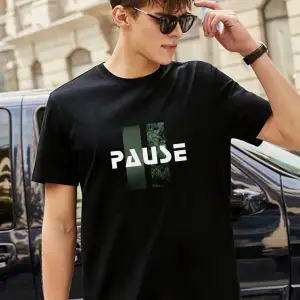 Erkek Örme Pause Basklı