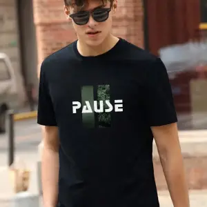 Erkek Örme Pause Basklı