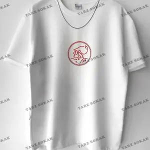 Erkek Oversize Baskılı Pamuklu Bisiklet Yaka Kısa Kollu T-shirt Efsane