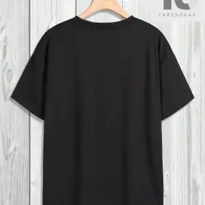 Erkek Portre & Japonca Kelime Baskılı Kısa Kollu Tişört