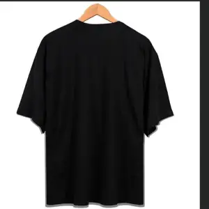 Erkek Siyah Muz Oversze Bisiklet Yaka Tshirt