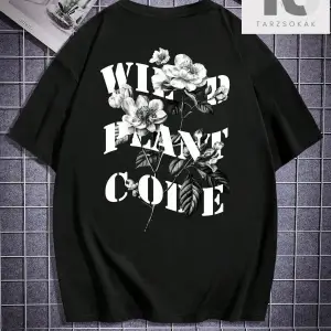 Erkek Siyah Örgü Yuvarlak Yaka Kısa Kollu Tişört