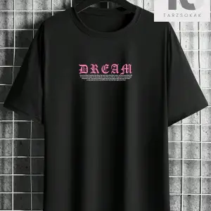 Erkek Slogan Baskılı Kısa Kollu Tişört