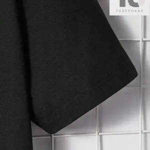 Erkek Slogan Baskılı Yuvarlak Yaka Tişört