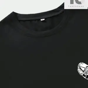 Erkek Sloganlı ve Karikatür Grafikli Tişört