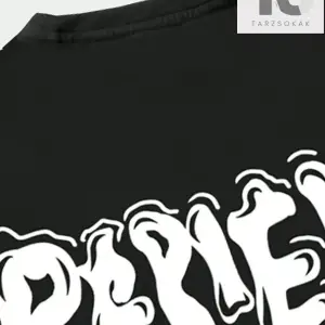 Erkek Sloganlı ve Karikatür Grafikli Tişört