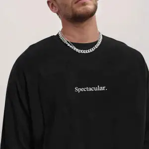 Erkek Spectacular Beyaz Bisiklet Yaka Oversize Salas