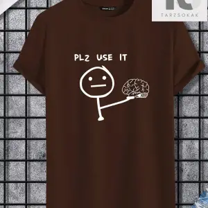 Erkek Tropikal Ve Harf Grafikli Tişört