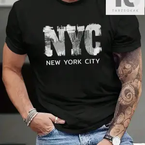 Erkek Yazılı Baskılı Tişört