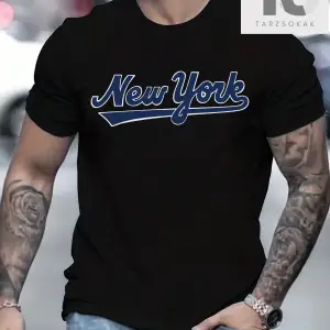 Erkek Yazılı Baskılı Tişört