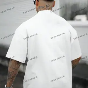 Erkek Yazılı Bayrak Baskılı T-Shirt ve Şort Takım