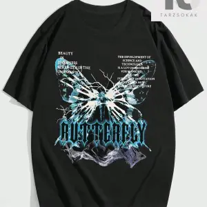 Erkek Yuvarlak Yaka Kısa Kollu Harfli Tişört