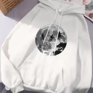 Erkekler Bisiklet Sürme Baskılı Kapüşonlu Üstler Kadınlar İçin Basit Kışlık Polar Sweatshirtl