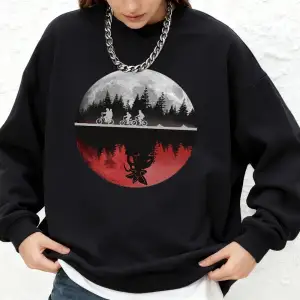 Erkekler Bisiklet Sürme Baskılı Sweatshirtler Kadınlar Kışlık Günlük Yuvarlak Yaka Kapüşonlu