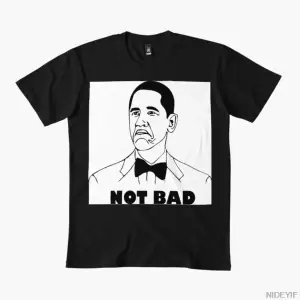 Erkekler Kadınlar için Değil Kötü Meme Yüz T-shirt % 100% Pamuklu Tişörtler Kısa Kollu Üstler