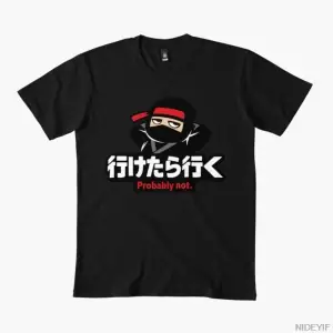 Erkekler Kadınlar için Japon Pasif Tişört %100 Pamuklu Tişörtler 3XS-3XL Üstler 1224-3