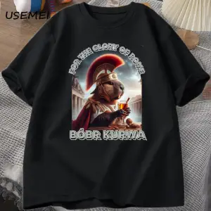 Erkekler T-Shirt adam Bober Bóbr Beaver Boberek T-Shirt pamuk karikatür grafik T Shirt Unisex 3049