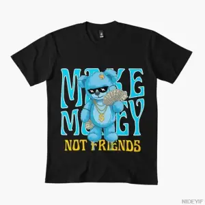 Eşleşen Para Arkadaş Değil Ayı T-shirt Erkekler Kadınlar Için % 100% Pamuklu T Shirt 3XS-3XL